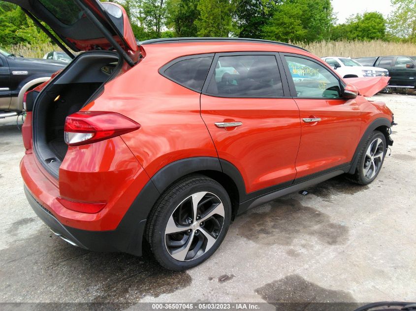 2016 HYUNDAI TUCSON LIMITED - KM8J3CA24GU062318