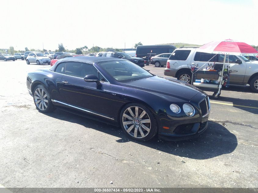2014 BENTLEY CONTINENTAL GTC V8 S - SCBGH3ZA5EC096477