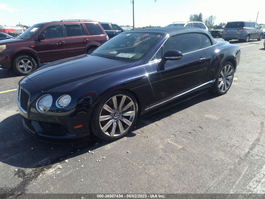 2014 BENTLEY CONTINENTAL GTC V8 S - SCBGH3ZA5EC096477