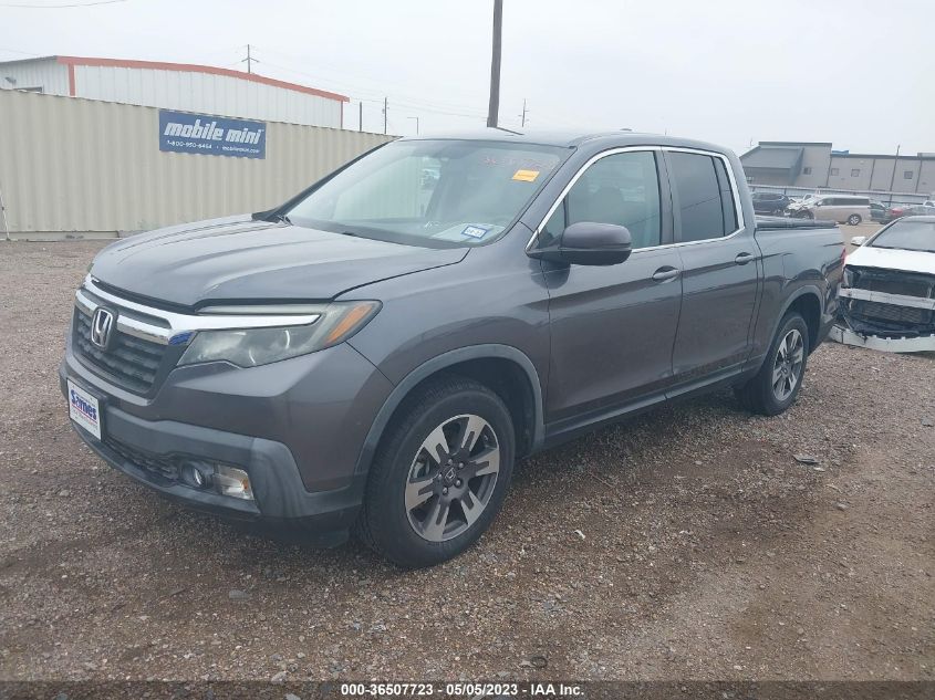 2017 HONDA RIDGELINE RTL - 5FPYK2F53HB003460