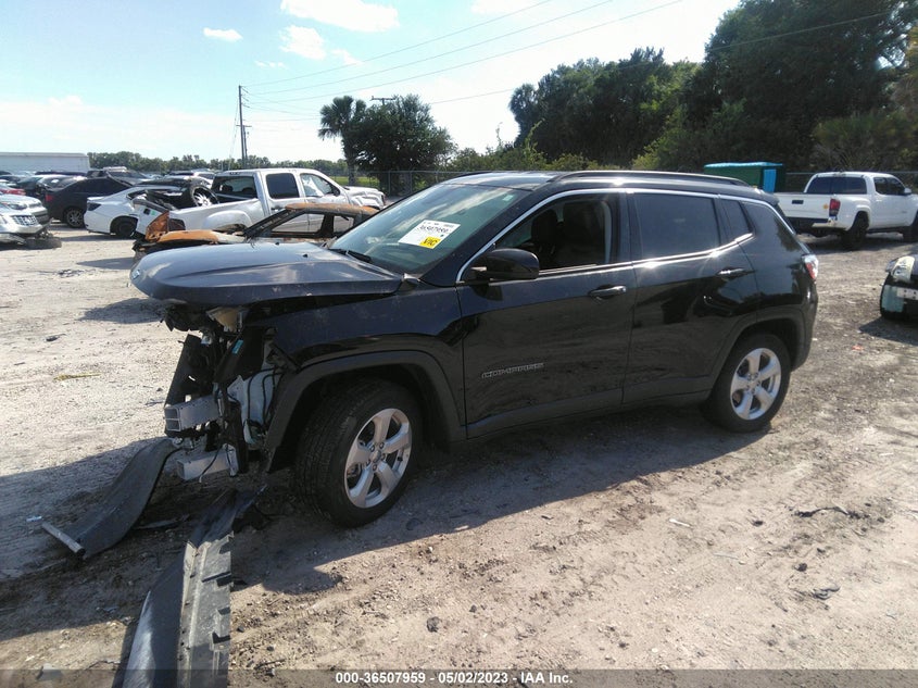 VIN 3C4NJCBB8KT616490 2019 JEEP COMPASS LATITUDE