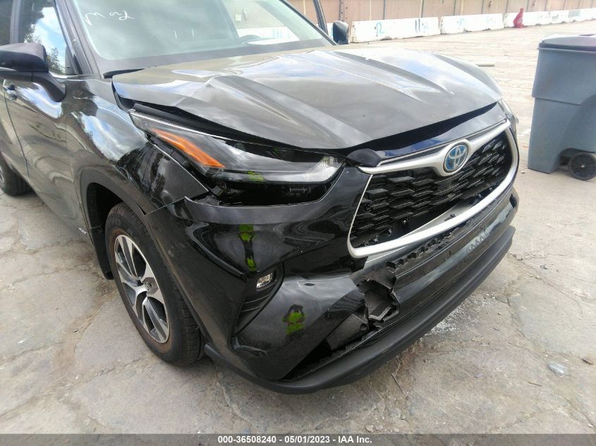 2023 TOYOTA HIGHLANDER HYBRID XLE - 5TDKBRCH4PS577680