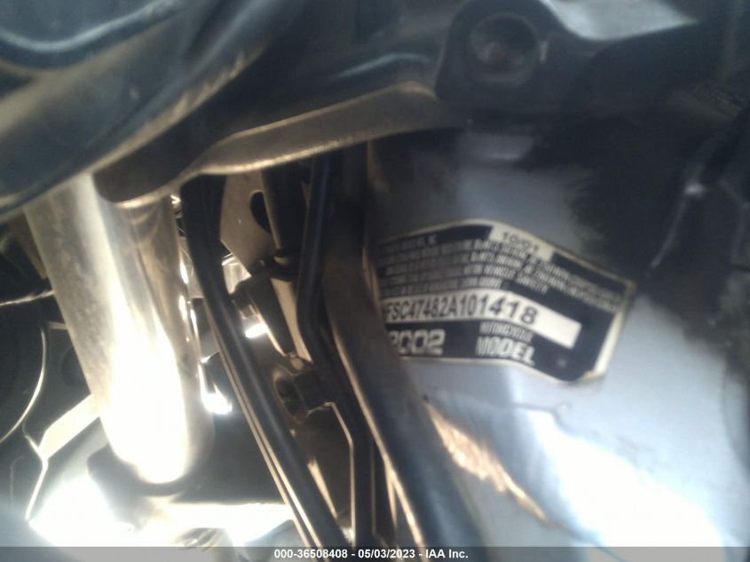 2002 HONDA GL1800 A 1HFSC47482A101418