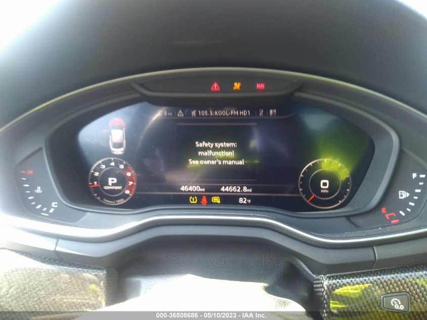 2019 AUDI S5 SPORTBACK PRESTIGE - WAUC4CF59KA071844