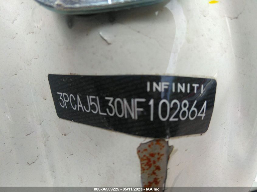 2022 INFINITI QX55 SENSORY - 3PCAJ5L30NF102864