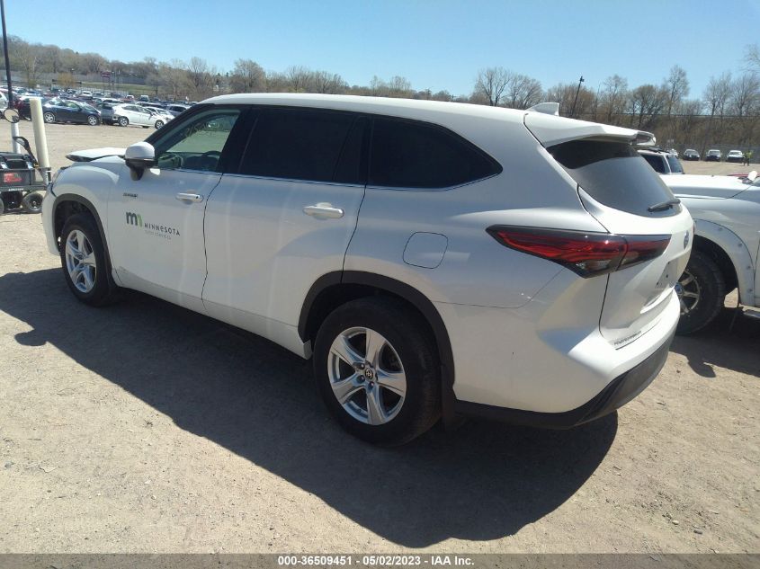 2020 TOYOTA HIGHLANDER HYBRID LE - 5TDBBRCH2LS503927