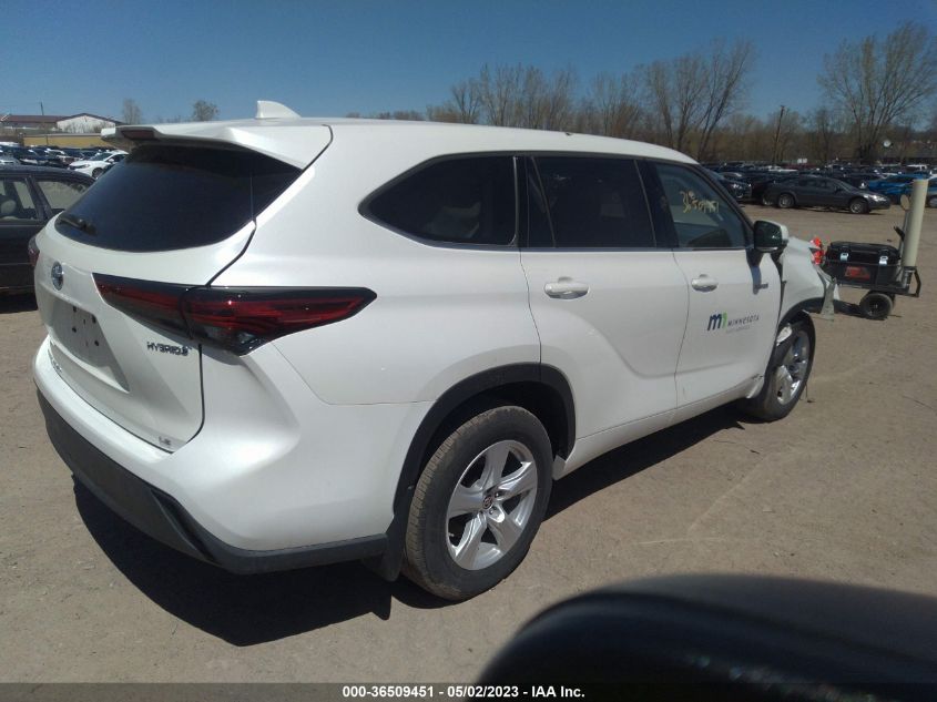 2020 TOYOTA HIGHLANDER HYBRID LE - 5TDBBRCH2LS503927