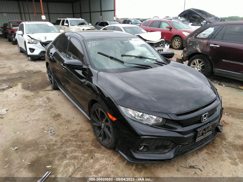 2018 HONDA CIVIC HATCHBACK SPORT - SHHFK7H40JU207509