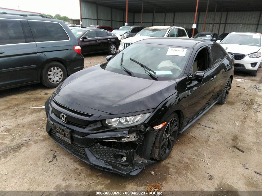 2018 HONDA CIVIC HATCHBACK SPORT - SHHFK7H40JU207509