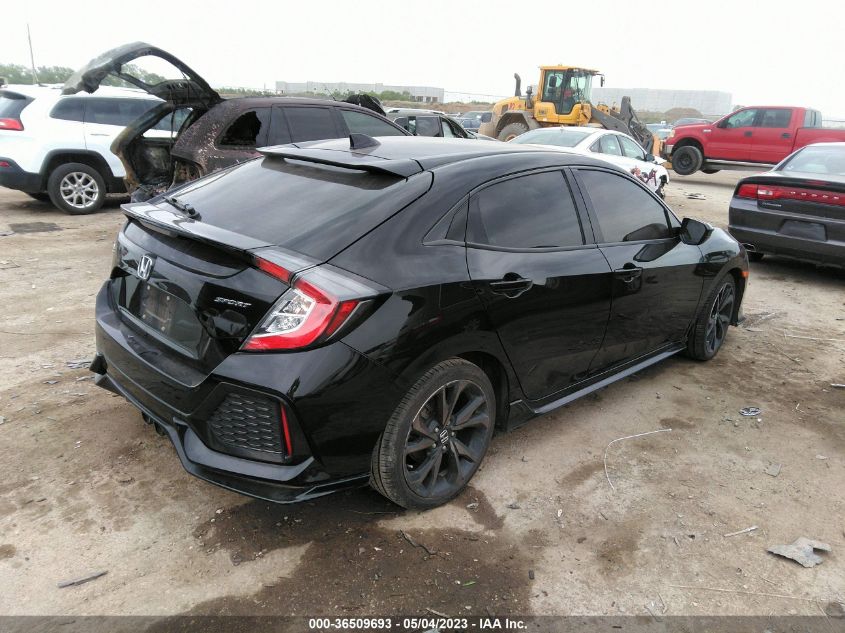 2018 HONDA CIVIC HATCHBACK SPORT - SHHFK7H40JU207509