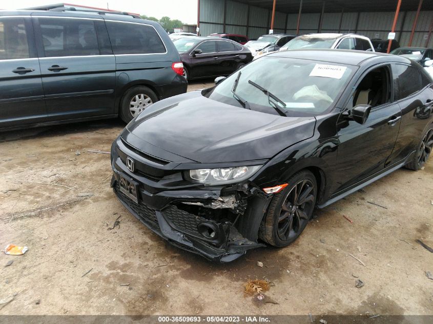 2018 HONDA CIVIC HATCHBACK SPORT - SHHFK7H40JU207509