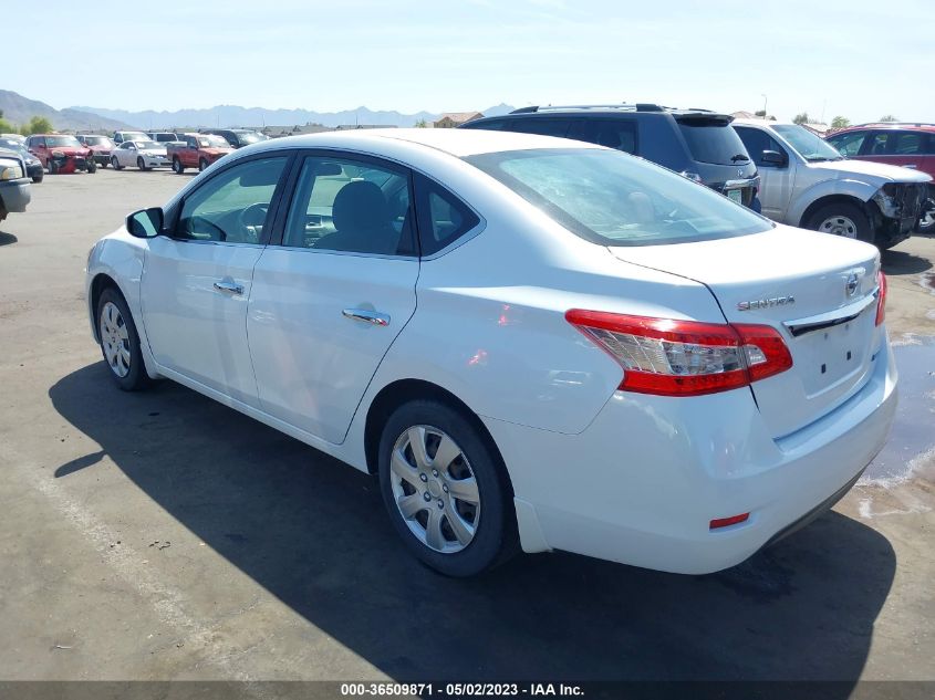 2014 NISSAN SENTRA S/FE+ S/SV/FE+ SV/SR/SL - 3N1AB7AP5EY252765