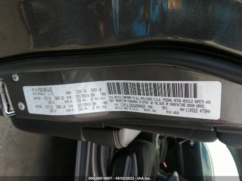 2016 JEEP CHEROKEE ALTITUDE - 1C4PJLCB2GW200623
