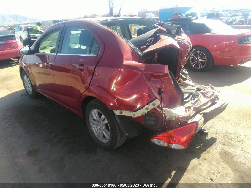 2013 CHEVROLET SONIC LT - 1G1JC5SH4D4170185