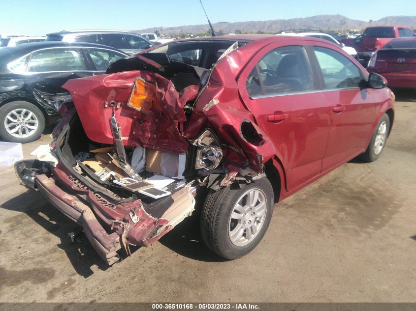 2013 CHEVROLET SONIC LT - 1G1JC5SH4D4170185