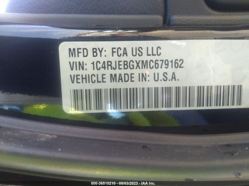 2021 JEEP GRAND CHEROKEE LIMITED - 1C4RJEBGXMC679162