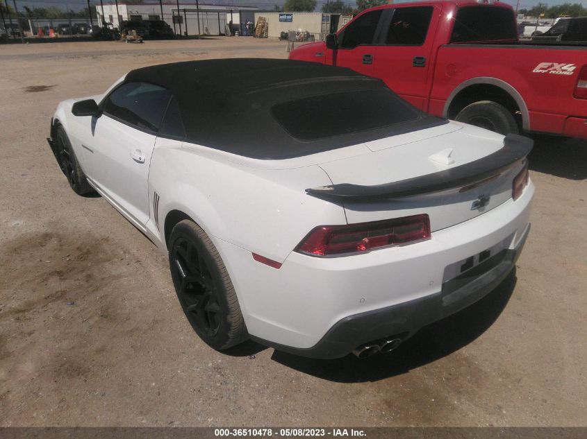 2015 CHEVROLET CAMARO LT - 2G1FD3D30F9187946