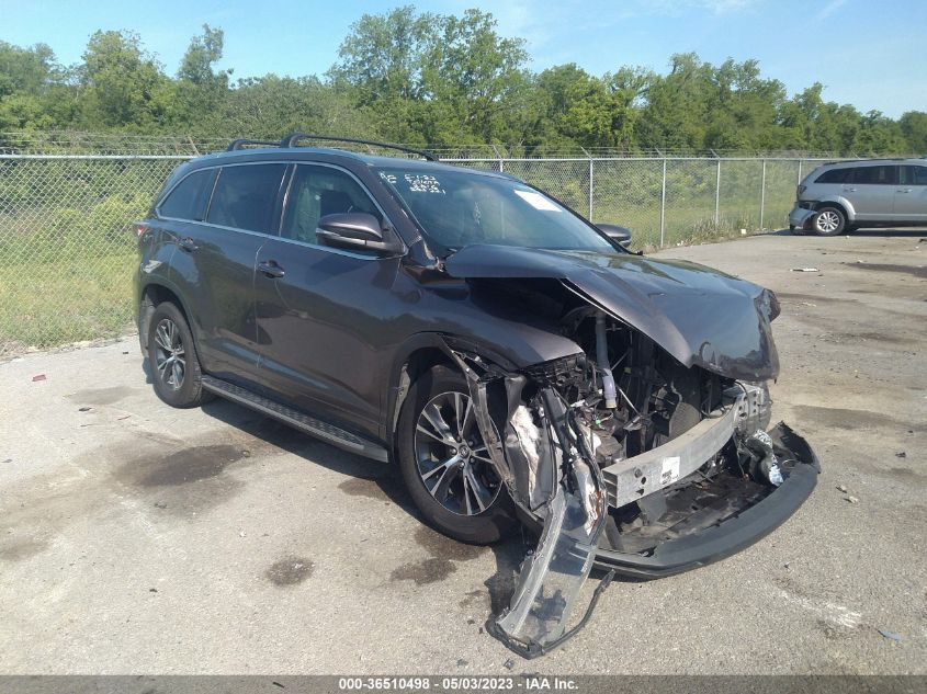 2016 TOYOTA HIGHLANDER XLE - 5TDKKRFH4GS503221