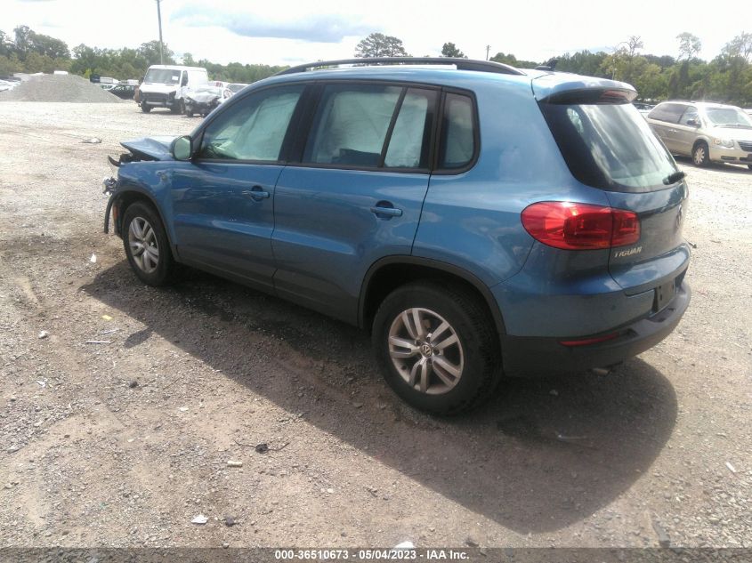 2017 VOLKSWAGEN TIGUAN - WVGBV7AX6HK029562