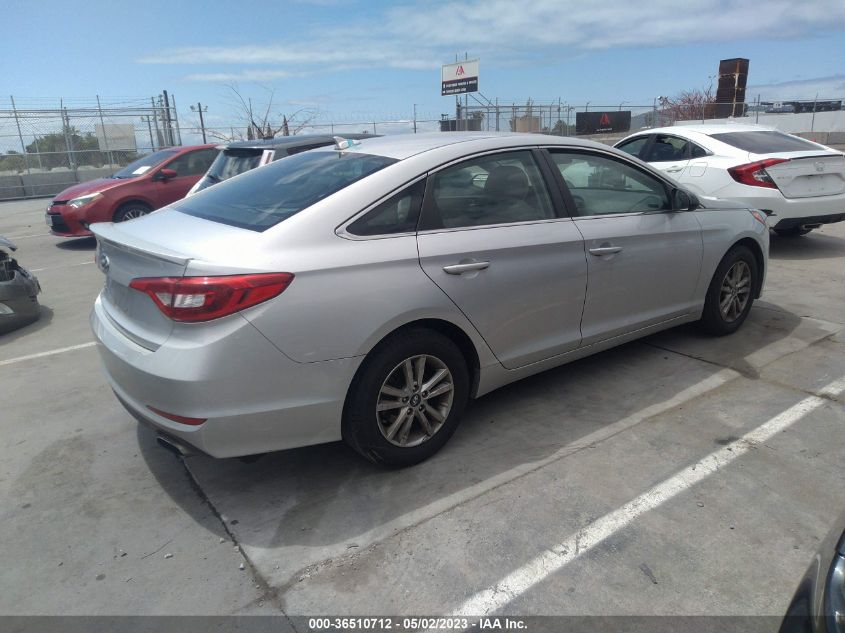 2015 HYUNDAI SONATA 2.4L SE - 5NPE24AF6FH137871