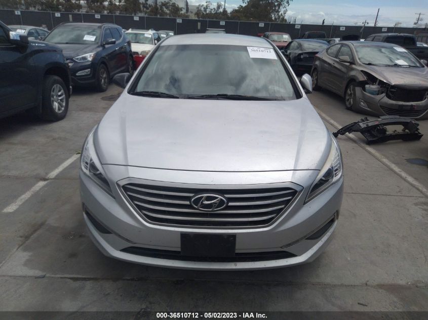 2015 HYUNDAI SONATA 2.4L SE - 5NPE24AF6FH137871