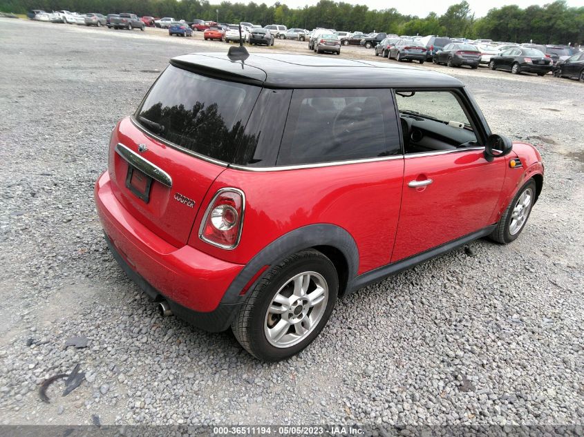 2013 MINI COOPER HARDTOP - WMWSU3C53DT685196