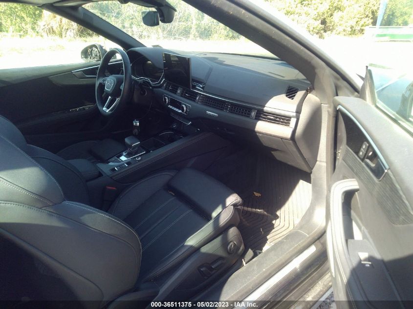 2021 AUDI A5 CABRIOLET PREMIUM PLUS WAUWAGF5XMN006140