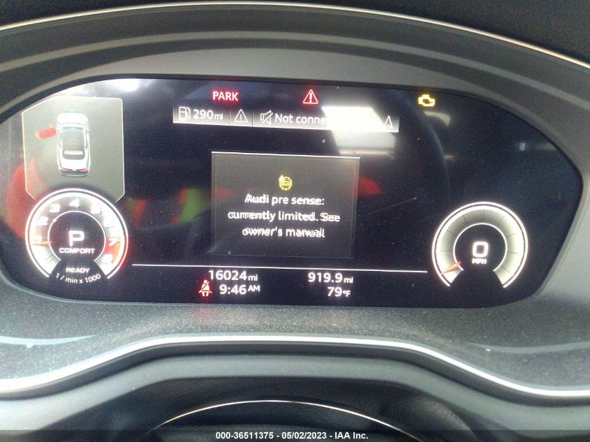 2021 AUDI A5 CABRIOLET PREMIUM PLUS WAUWAGF5XMN006140