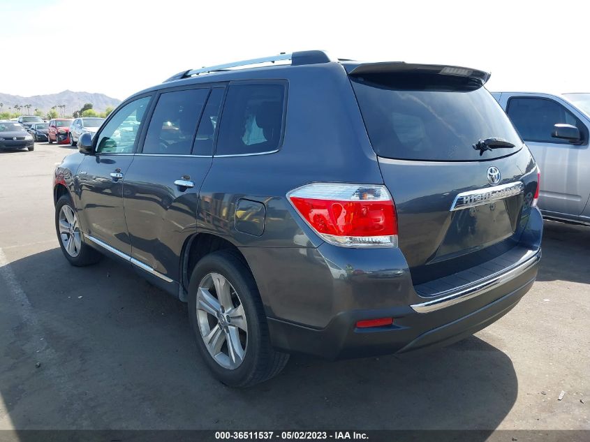 2013 TOYOTA HIGHLANDER LIMITED - 5TDYK3EH9DS089759