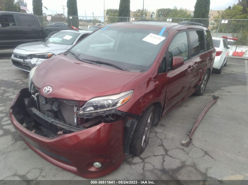 2017 TOYOTA SIENNA SE - 5TDXZ3DC2HS769795