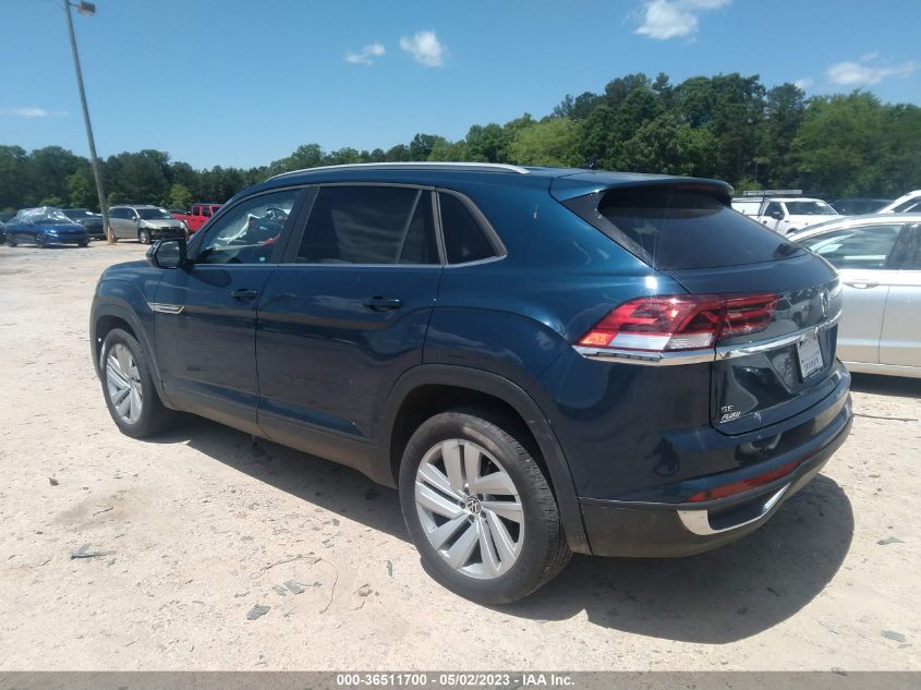 2020 VOLKSWAGEN ATLAS CROSS SPORT 2.0T SE W/TECHNOLOGY - 1V21C2CA7LC212536