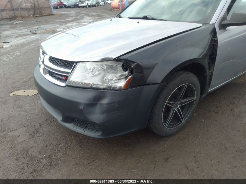 2013 DODGE AVENGER SE - 1C3CDZAB6DN589722