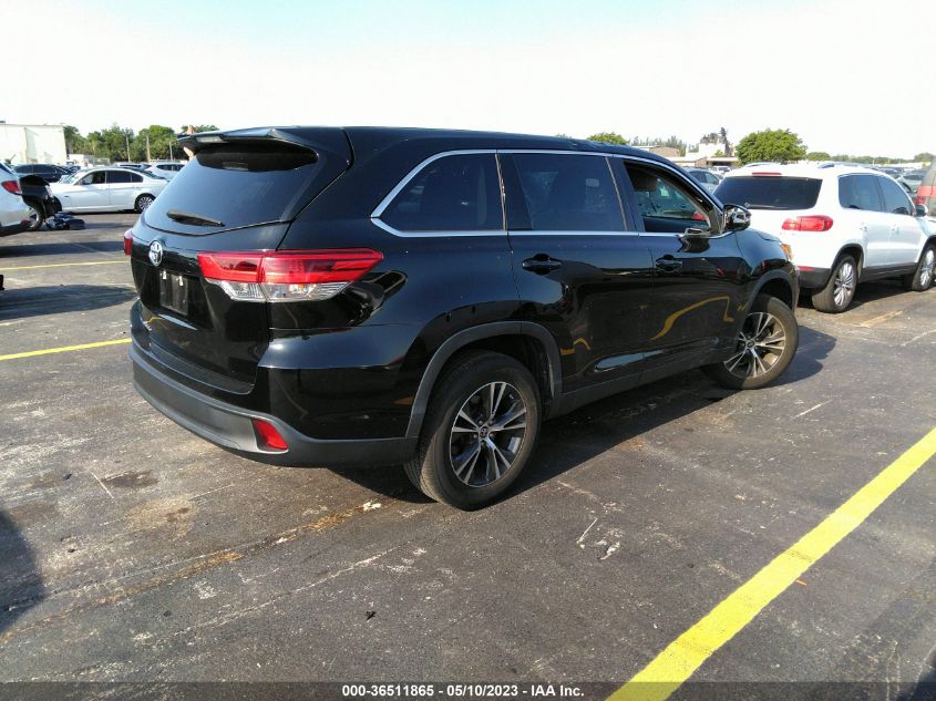 2019 TOYOTA HIGHLANDER LE - 5TDZARFH4KS060708