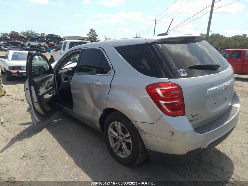 VIN 2GNALBEKXH1602526 2017 CHEVROLET EQUINOX LS