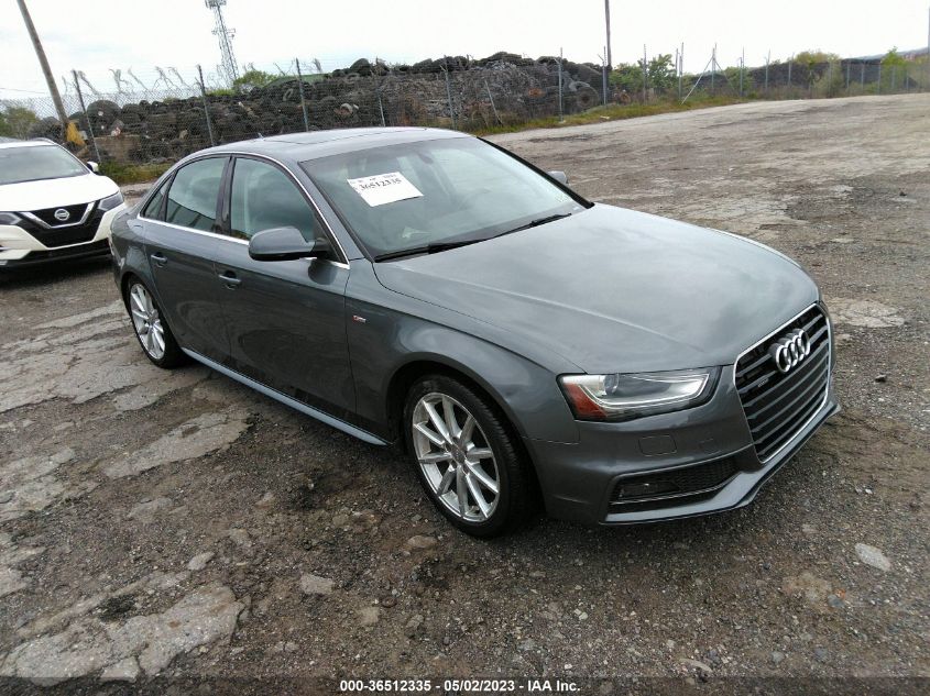 2014 AUDI A4 PREMIUM PLUS - WAUFFAFL7EA128444