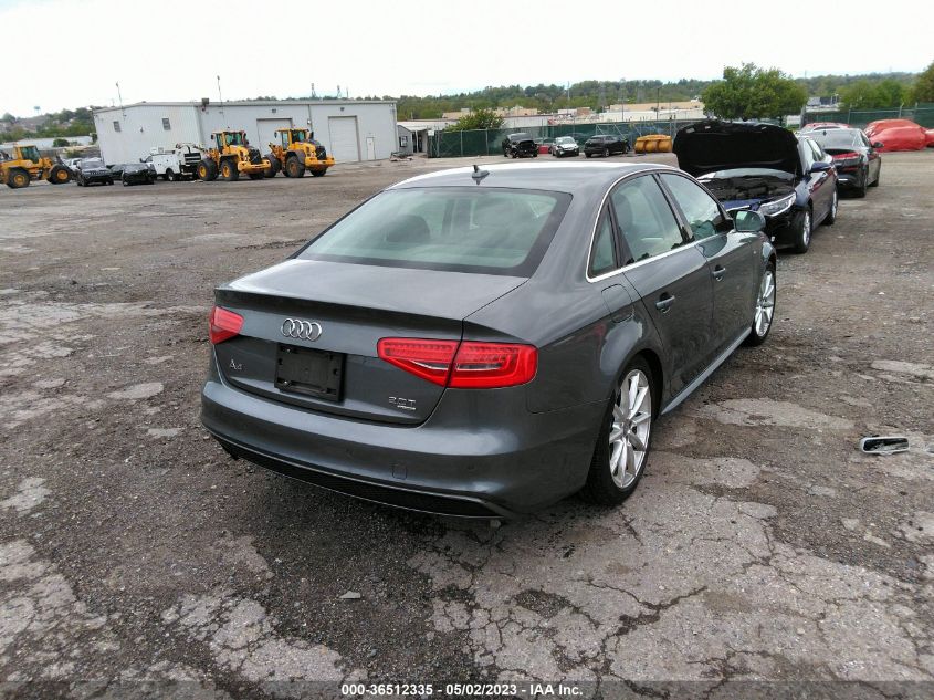 2014 AUDI A4 PREMIUM PLUS - WAUFFAFL7EA128444