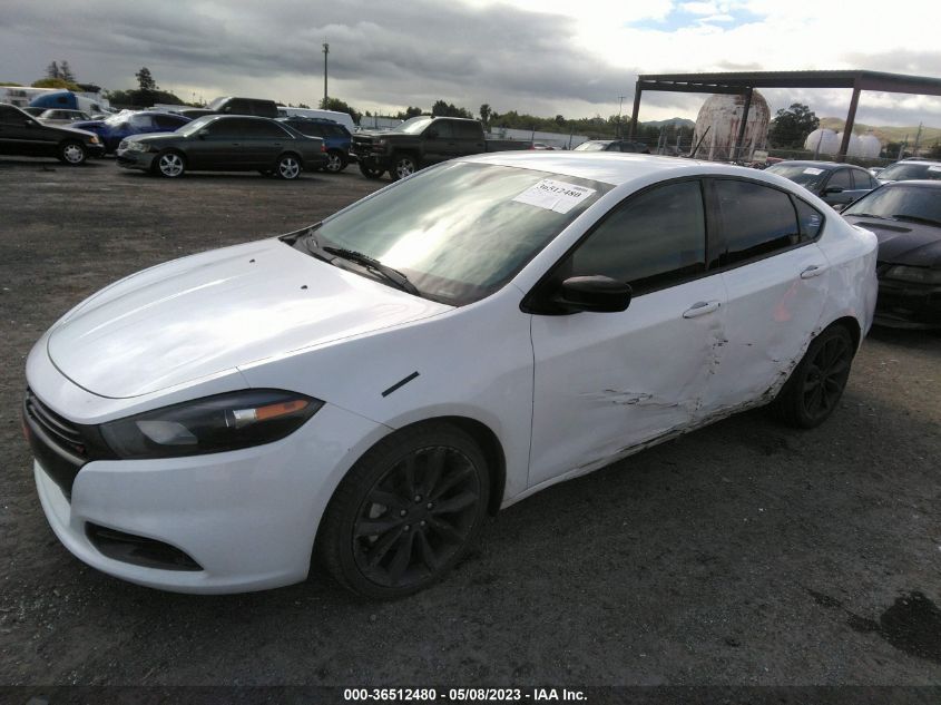 2016 DODGE DART SXT SPORT BLACKTOP - 1C3CDFFA5GD796935
