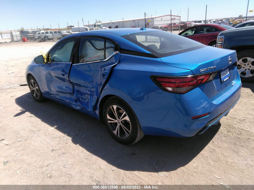 VIN 3N1AB8CVXPY228711 2023 NISSAN SENTRA SV