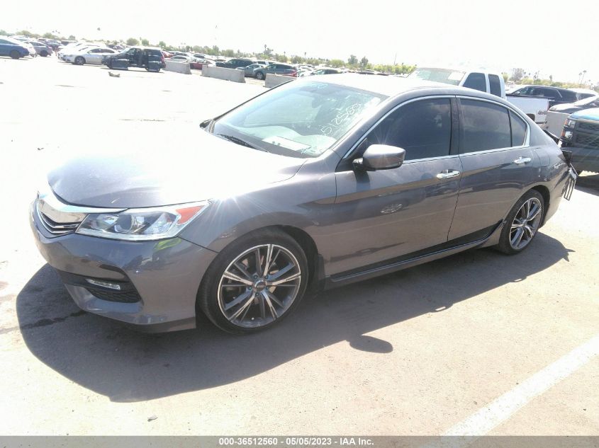 2016 HONDA ACCORD SEDAN SPORT - 1HGCR2F5XGA149409