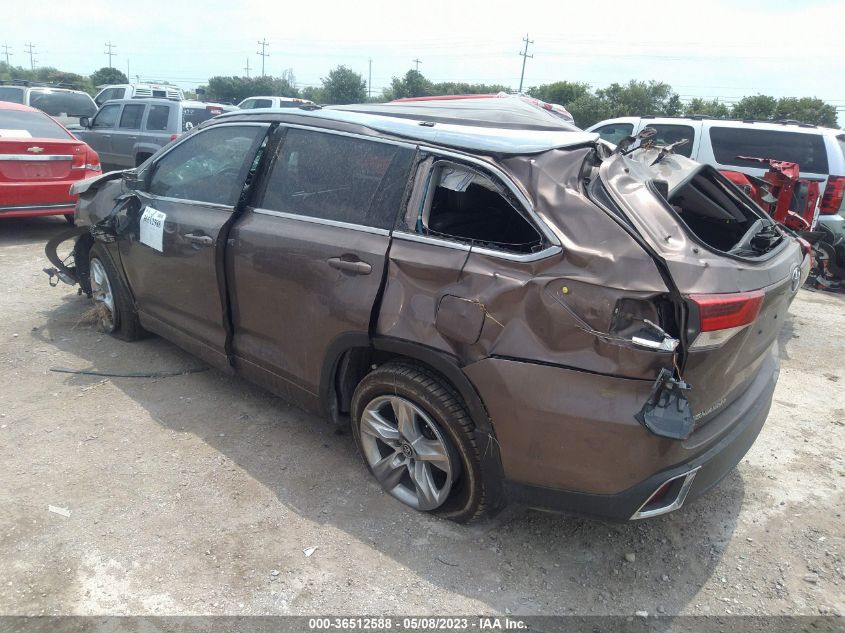 2019 TOYOTA HIGHLANDER LIMITED - 5TDYZRFH1KS355706