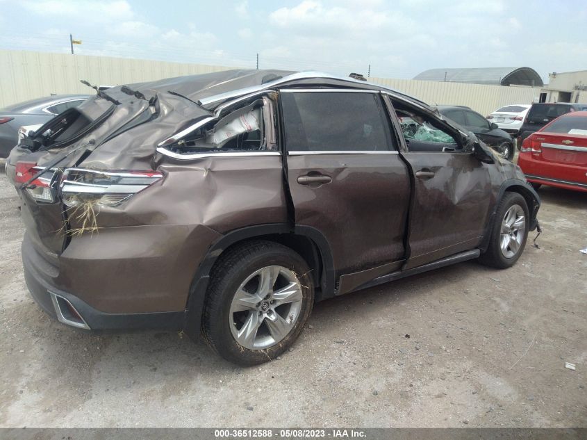 2019 TOYOTA HIGHLANDER LIMITED - 5TDYZRFH1KS355706