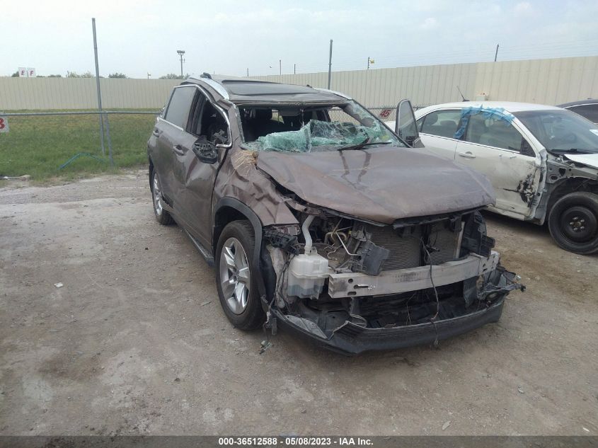 2019 TOYOTA HIGHLANDER LIMITED - 5TDYZRFH1KS355706