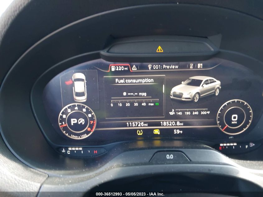 2017 AUDI A3 SEDAN PREMIUM PLUS - WAUJ8GFF2H1032131