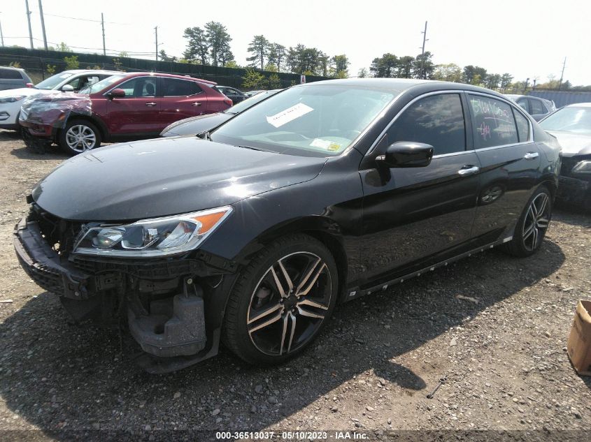 2017 HONDA ACCORD SEDAN SPORT - 1HGCR2F54HA229953