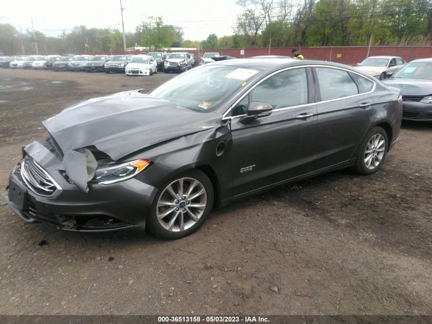 2017 FORD FUSION ENERGI SE - 3FA6P0PUXHR376835