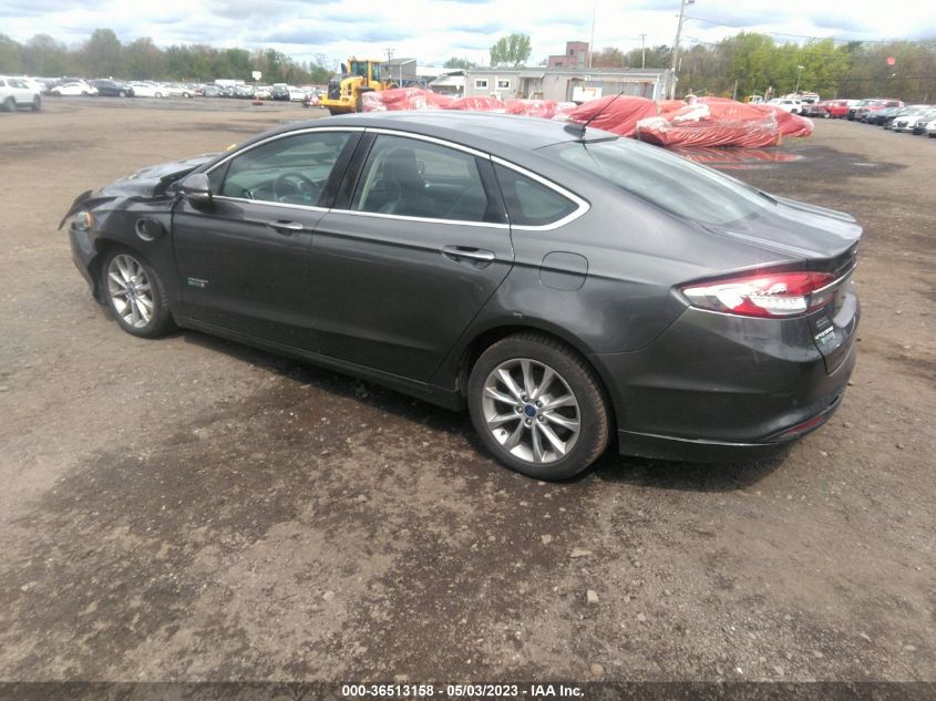 2017 FORD FUSION ENERGI SE - 3FA6P0PUXHR376835