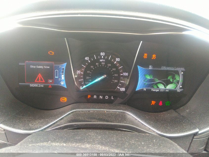 2017 FORD FUSION ENERGI SE - 3FA6P0PUXHR376835