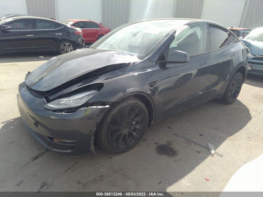 VIN 5YJYGDEE8MF265153 2021 TESLA MODEL Y LONG RANGE