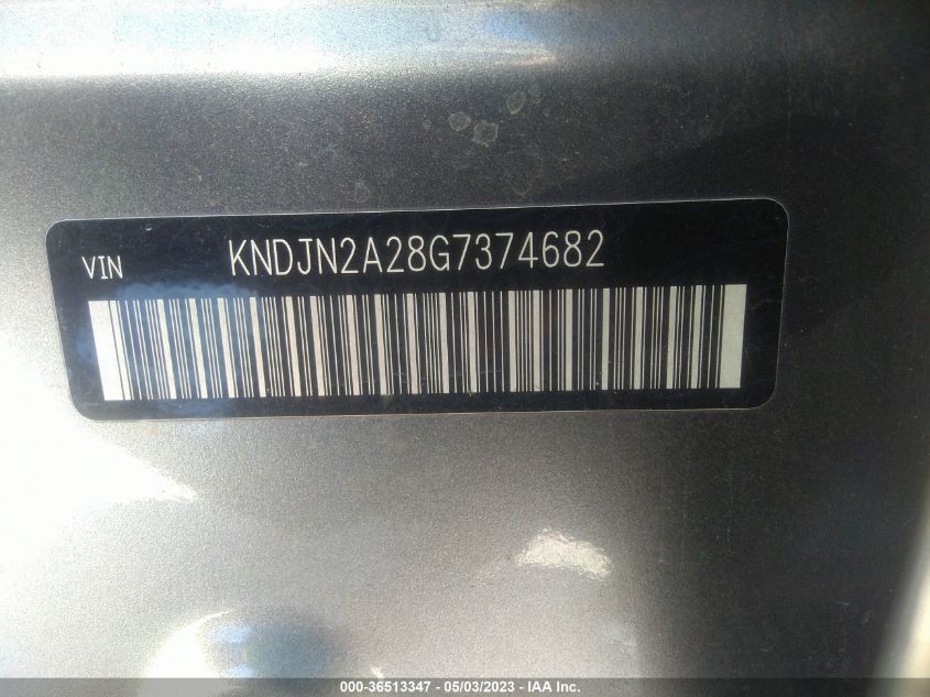 2016 KIA SOUL BASE - KNDJN2A28G7374682