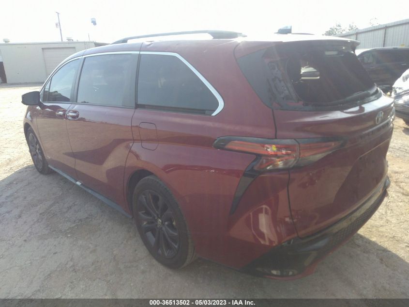 2021 TOYOTA SIENNA XSE - 5TDXRKEC4MS016241
